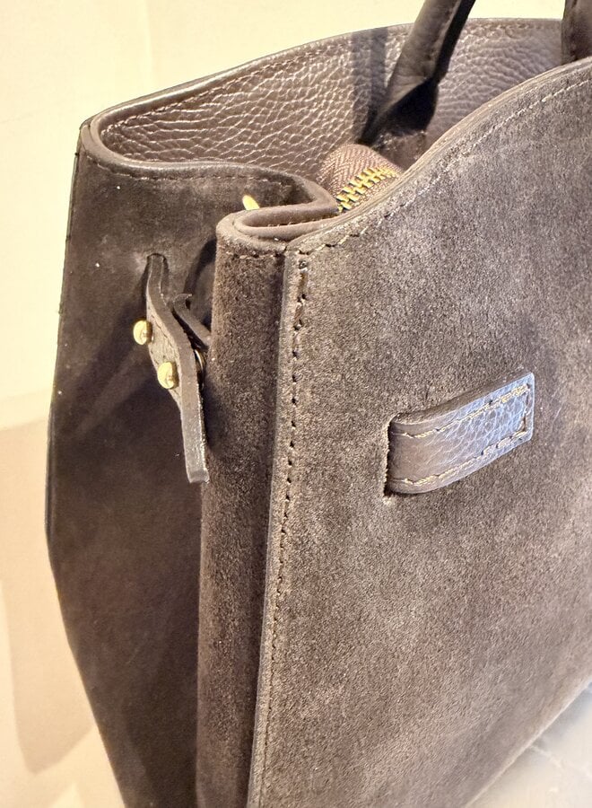 Suede Bag Lilly - Brown