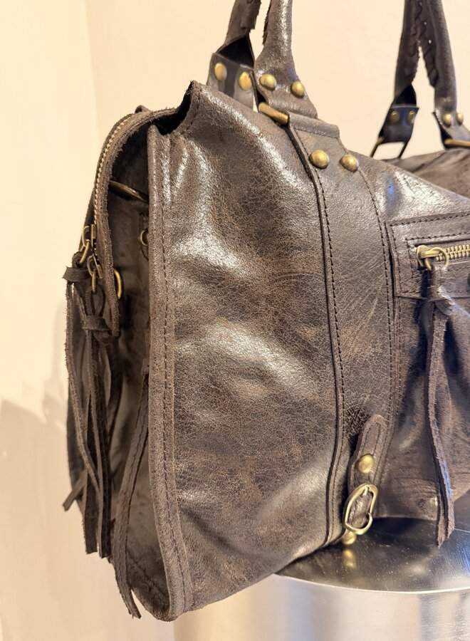 Leather Bag Serena - Brown