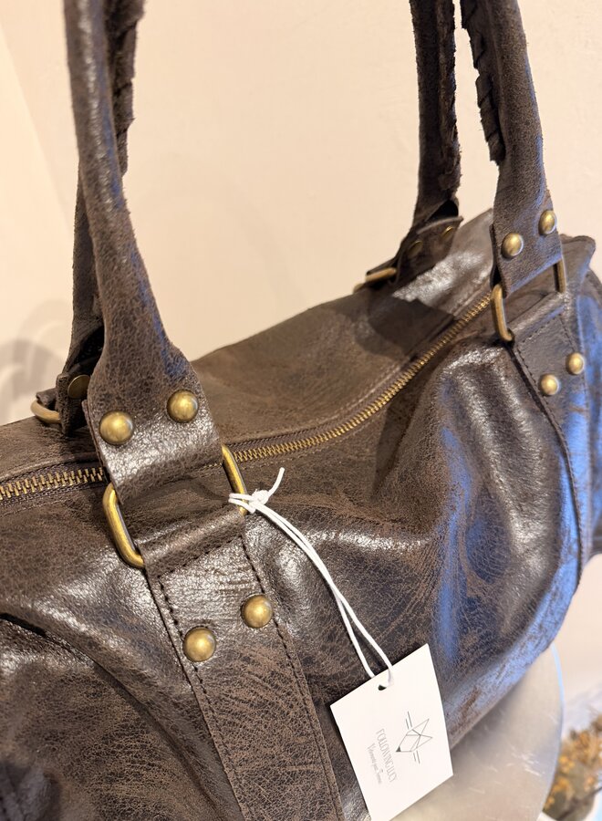 Leather Bag Serena - Brown