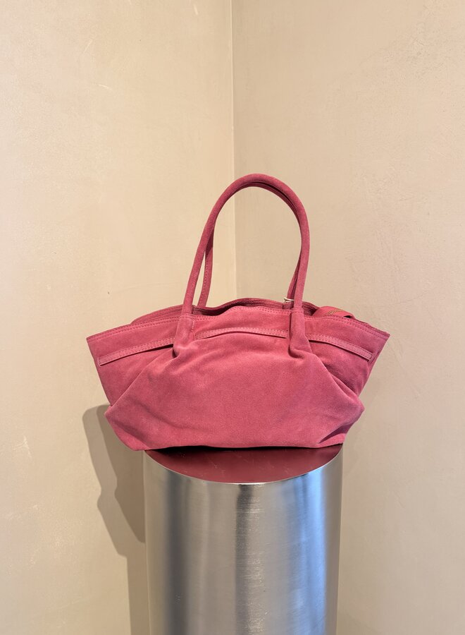 Pretty in Pink Suede Bag - Pink