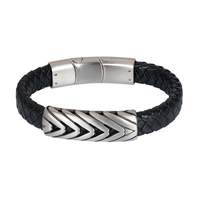 Armband Bohdi - Zilver Zwart