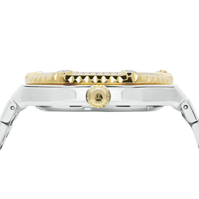 Horloge Day&Date Hackler | Staal Zilver/Goud Zwart