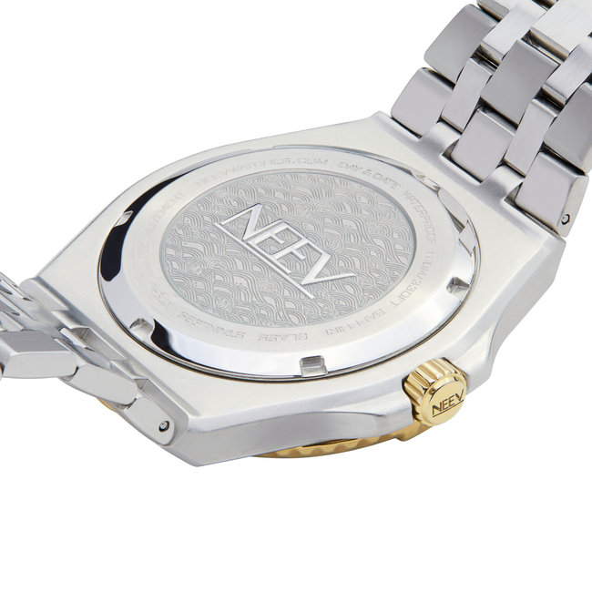 Horloge Day&Date Hackler | Staal Zilver/Goud Zwart