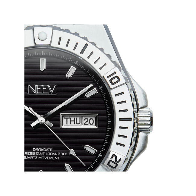 Horloge Day&Date Miller | Staal Zilver Zwart