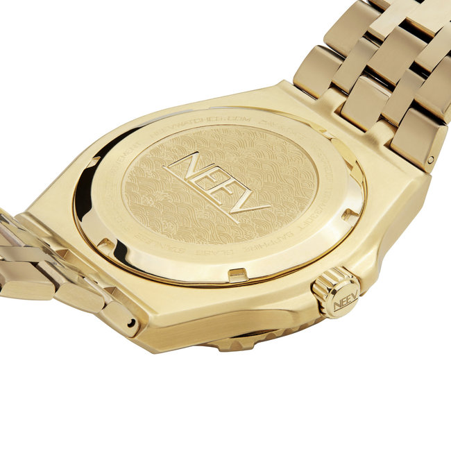 Horloge Day&Date Thurmann  | Staal Goud Groen