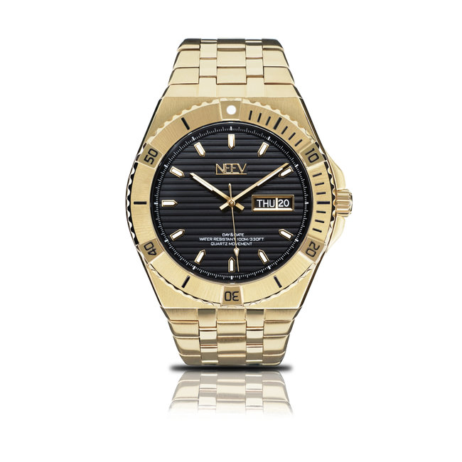 Horloge Day&Date Zimann | Staal Goud Zwart