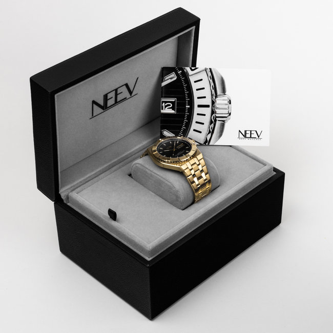 Horloge Day&Date Zimann | Staal Goud Zwart