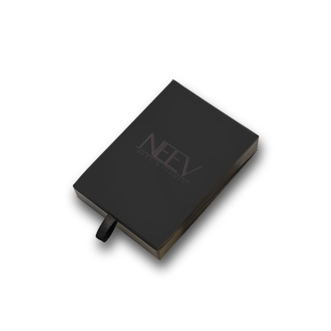 Blauw Lederen Band | 42mm | Goud