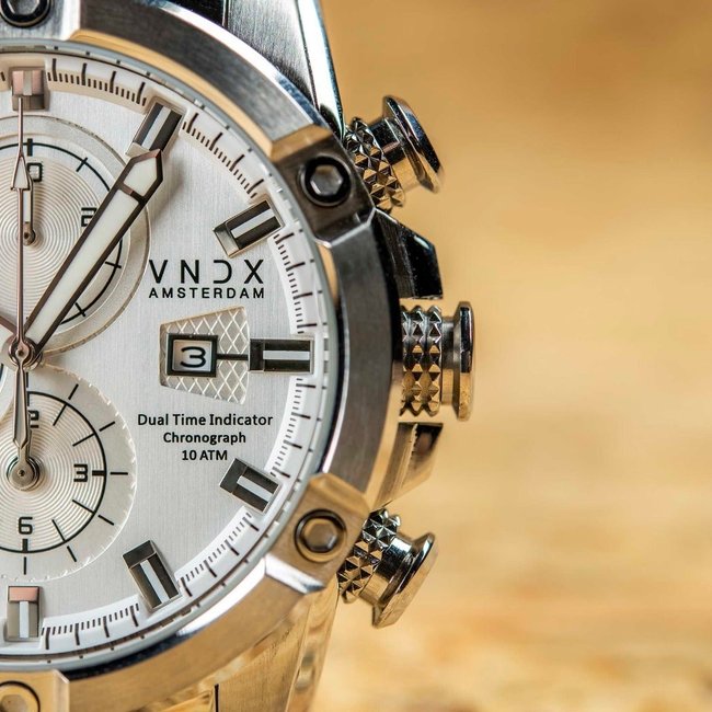 Horloge Young Rebel Big Boy Staal Zilver Wit