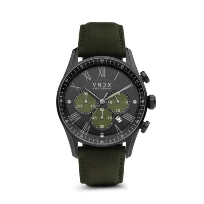 Horloge The Chief Leder Groen