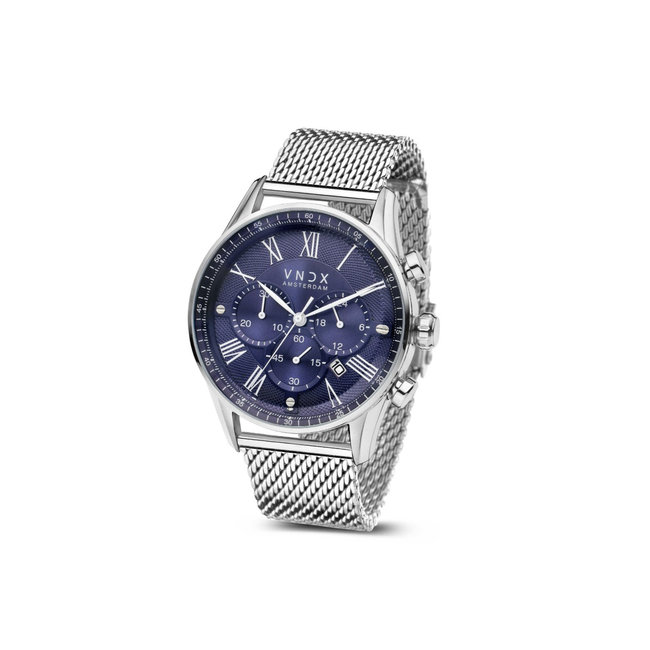 Horloge The Chief Staal Zilver Blauw