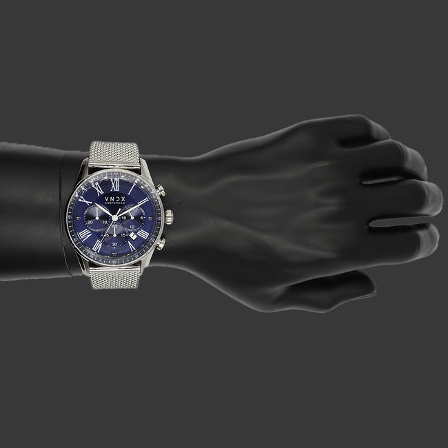 Horloge The Chief Staal Zilver Blauw