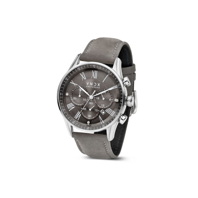 Horloge The Chief Leder Grijs