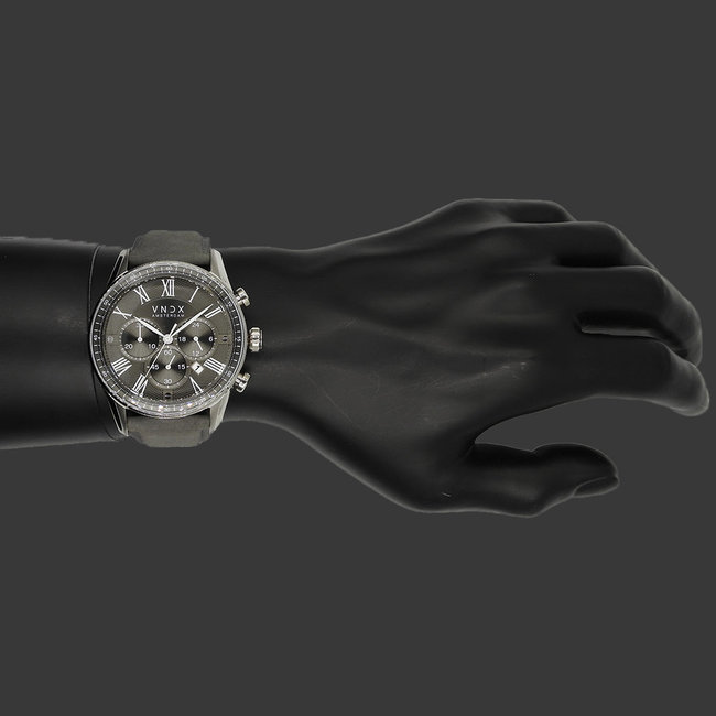 Horloge The Chief Leder Grijs