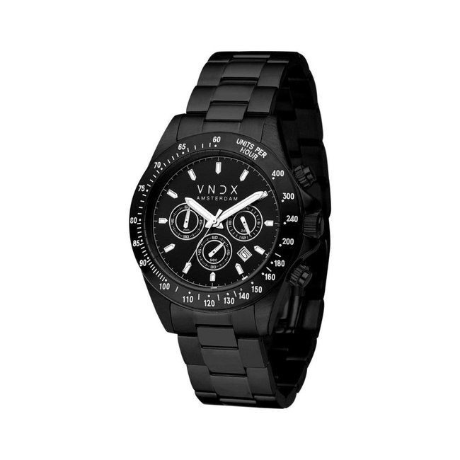 Horloge Dark DJ Staal Zwart