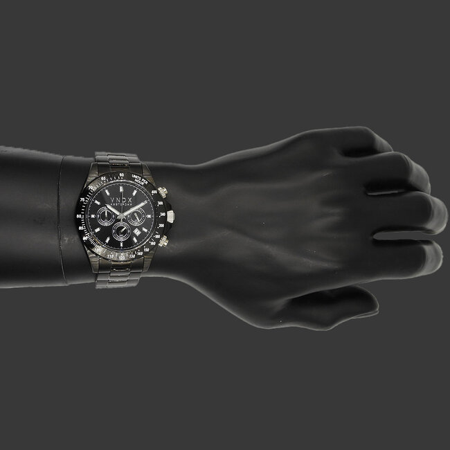 Horloge Dark DJ Staal Zwart