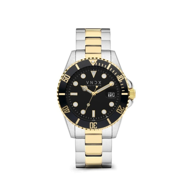 Horloge AMS. LXRY. MT Staal Zilver/Goud Zwart