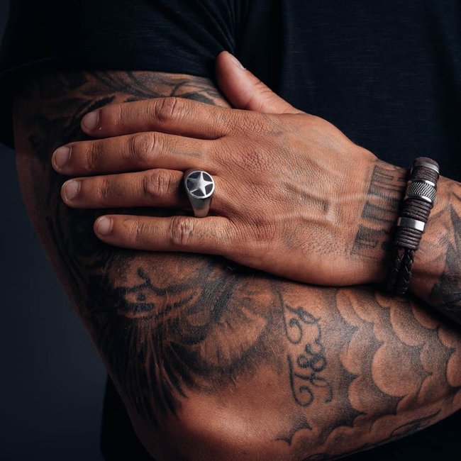 Single Ring Porsche - Zilver Mat