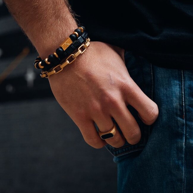 Armband Lionel - Goud Mat