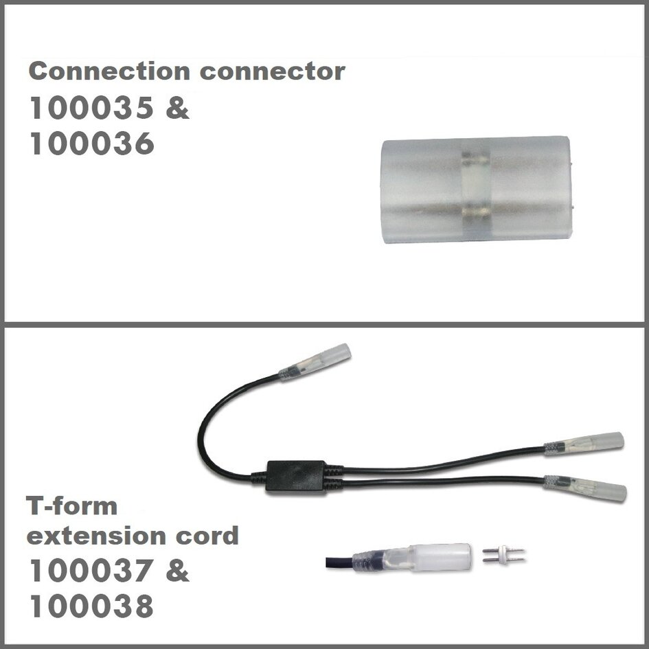 Tillbehör till 230V LED ljuslist - LED strips