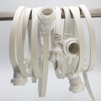 Vit monteringskabel | 10 - 50 meter