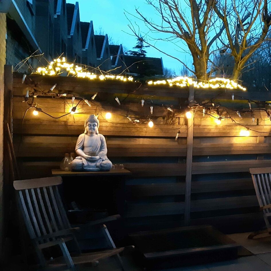 5W spiral lampa, 1 800K, bärnstensglas Ø60 - dimbar