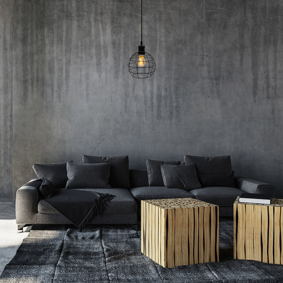 5W spiral lampa, 1 800K, bärnstensglas Ø60 - dimbar