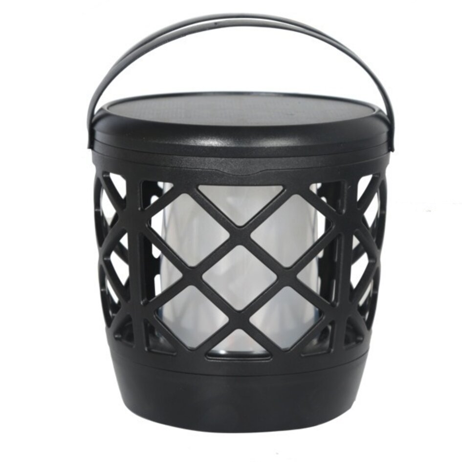 Soldriven lampa Fackla 2W med eld-effekt