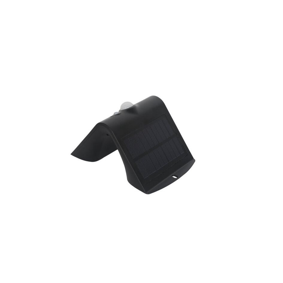 Soldrivna vägglampan Alien 1,5W med sensor - svart