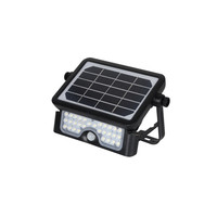 Soldrivna utomhus vägglampan Robo 5W med sensor - svart