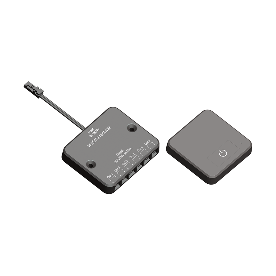 Trådlös fyrkantig touch dimmer