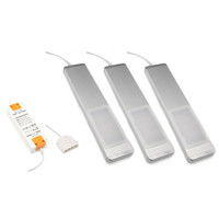 LED skåpljus LEX komplett set med 3 ljuspaneler
