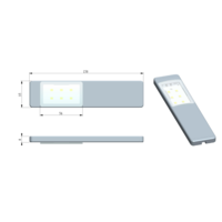 LED skåpljus LEX komplett set med 3 ljuspaneler