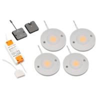 LED skåpljus Kaya komplett set med 4 spotar