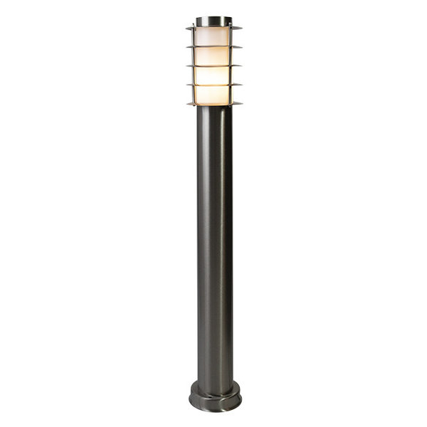 Golvlampa Silvio i rostfritt, 80 cm