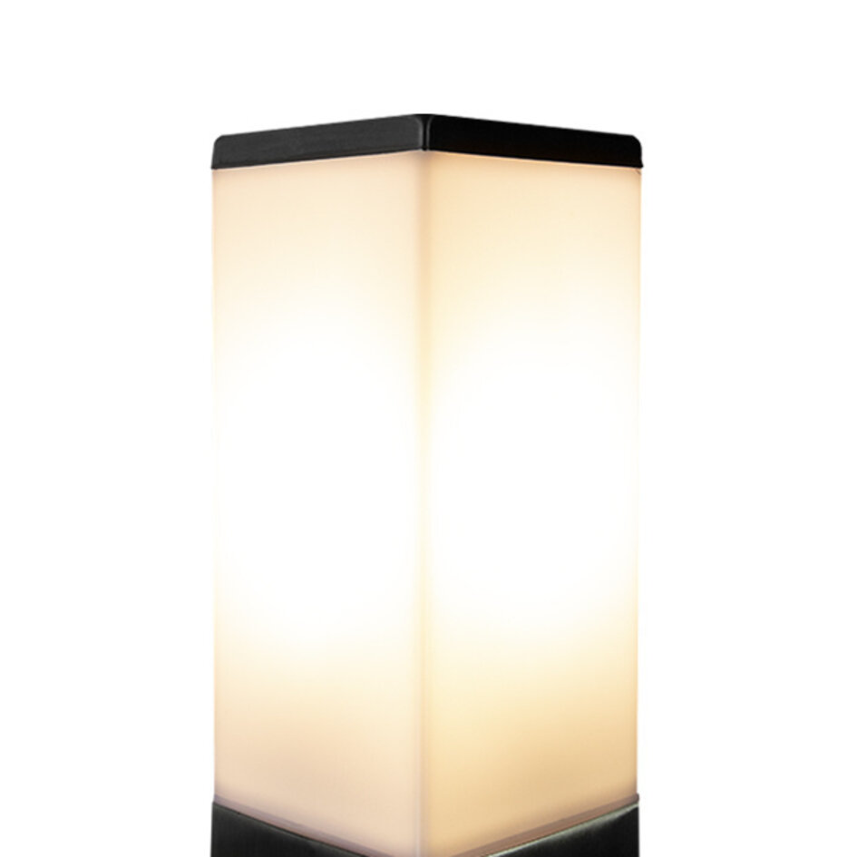 Golvlampan Luigi för utomhus i rostfritt, 80 cm