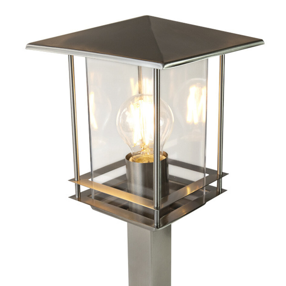 Klassisk utomhuslampa Rocco rostfritt, 45 cm