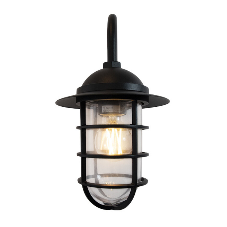 Lantliga vägglampan Claudia - svart