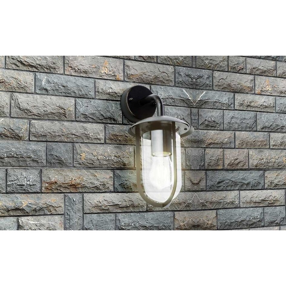 Sommarhus lampan Davide i rostfritt - svart