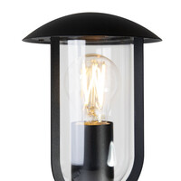 Svart landsbygdslampa Alessandro i rostfritt stål, 80 cm