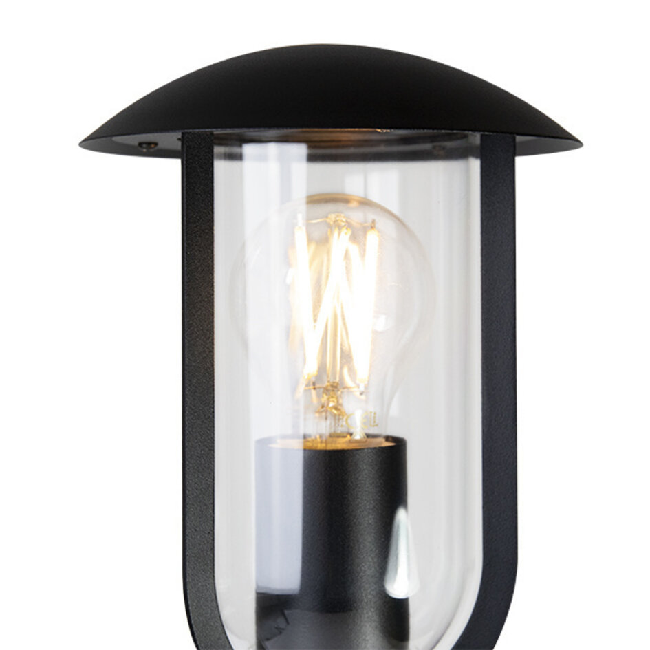 Svart landsbygdslampa Alessandro i rostfritt stål, 80 cm