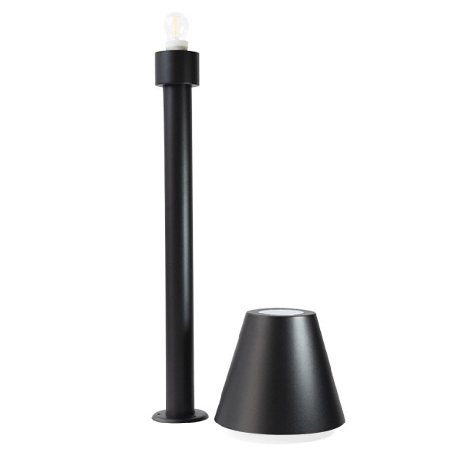 Moderna utomhuslampan Bruno svart, 80 cm