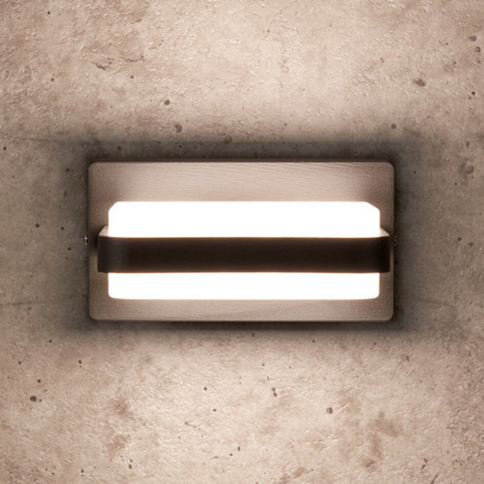 Modern utomhus vägglampa Lorenzo IP44 - antracit