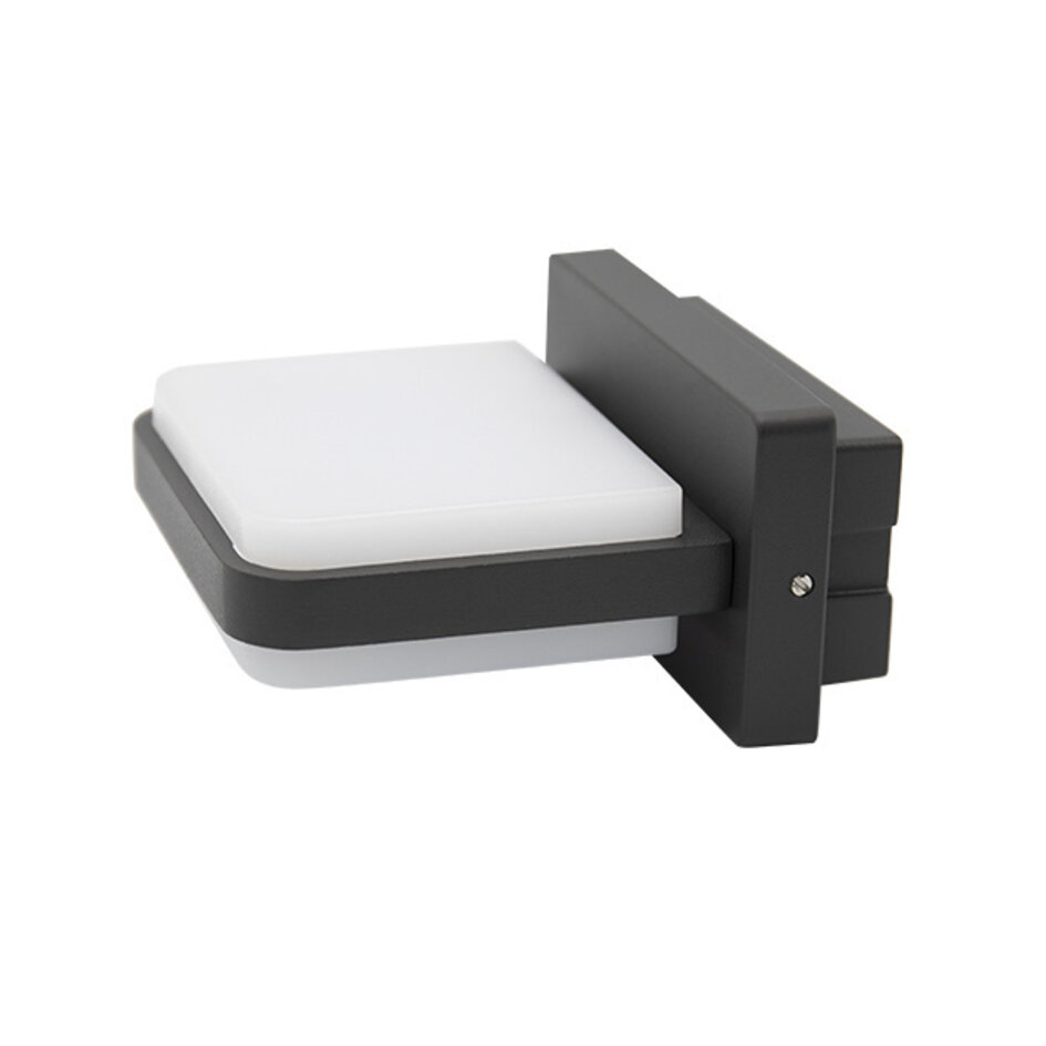 Modern utomhus vägglampa Lorenzo IP44 - antracit
