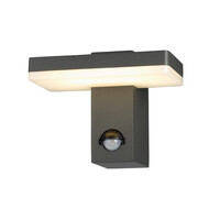 Vägglampa svart med sensor - Roberto