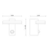 Vägglampa svart med sensor - Roberto