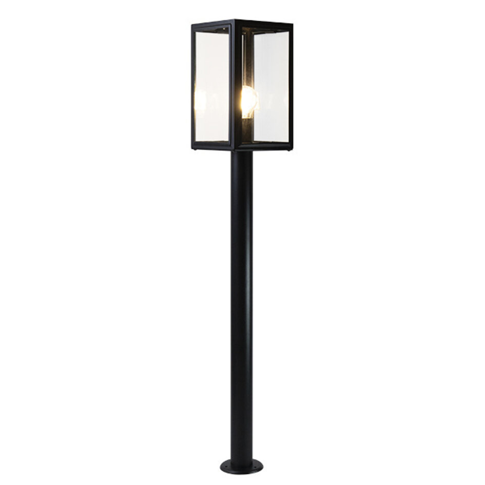 Industriell golvlampa i rostfritt stål Giovanni - svart