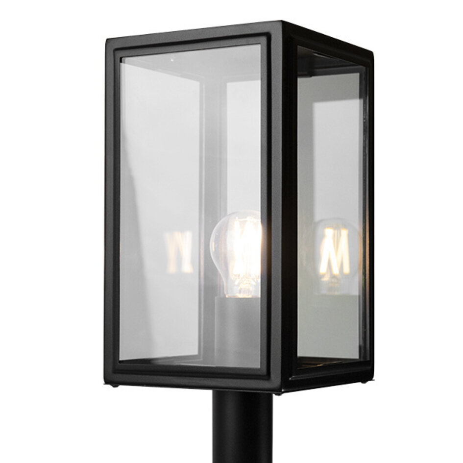 Industriell golvlampa i rostfritt stål Giovanni - svart