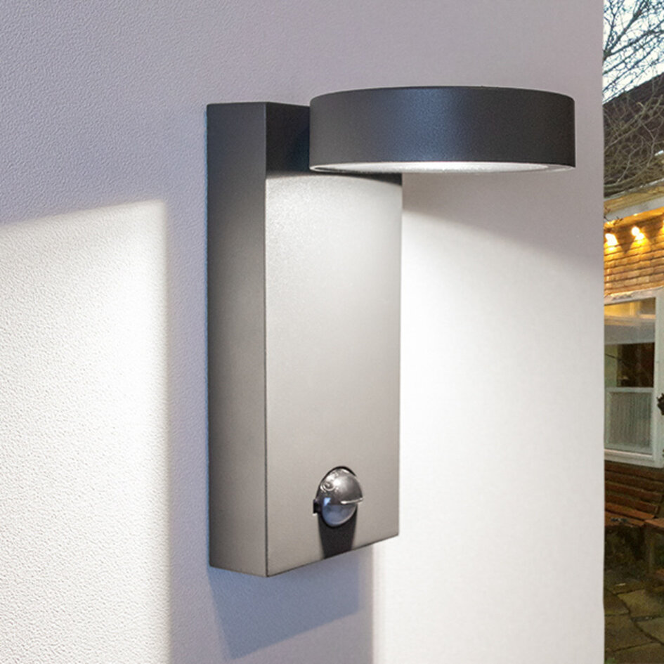 Wandleuchte Luca mit Sensor - anthrazit