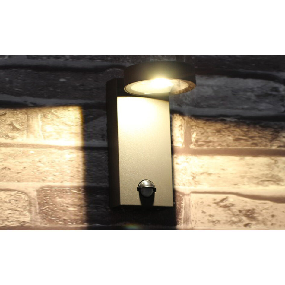 Wandleuchte Luca mit Sensor - anthrazit